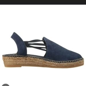 Toni Pons Bilda Blue Espadrille Wedge Sandal Size 42